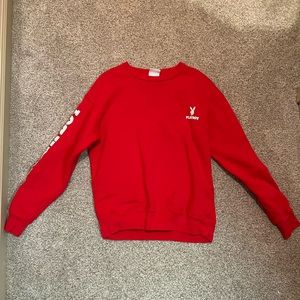 Red Playboy Crewneck